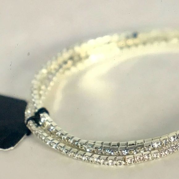 Cescabelle Silver / Crystal 3 Stretch Bracelets - Picture 4 of 8